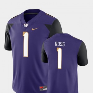 College Football Nike Purple Game #1 John Ross University of Washington Jersey Mens