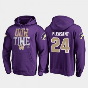 Purple Kamari Pleasant Washington Hoodie Men 2019 Rose Bowl Bound Fanatics Branded Counter #24