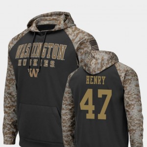 Charcoal United We Stand Colosseum Football For Men Peyton Henry University of Washington Hoodie #47