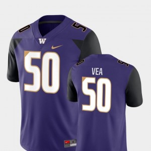 Game For Men's College Football Nike Vita Vea Washington Jersey #50 Purple