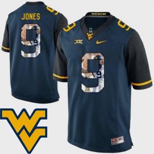 Navy Football #9 Adam Jones West Virginia University Jersey Mens Pictorial Fashion