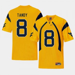 Keith Tandy West Virginia Mountaineers Jersey #8 College Football Replica Gold Mens