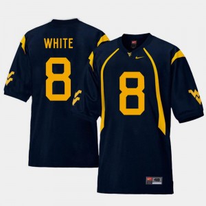Replica #8 Navy For Men Kyzir White Mountaineers Jersey College Football