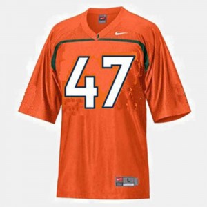 Michael Irvin Miami Hurricanes Jersey For Men's College Football Orange #47