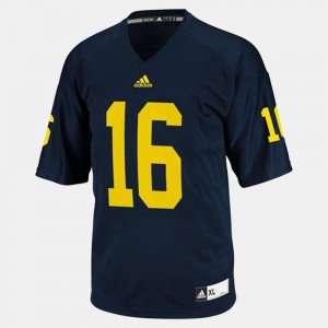 #16 College Football For Men Denard Robinson University of Michigan Jersey Blue