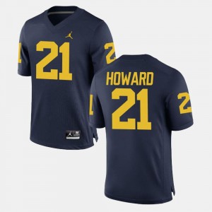 #21 desmond Howard Michigan Wolverines Jersey Navy College Football Men's
