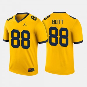 #88 Maize Jake Butt Michigan Wolverines Jersey College Football For Men's