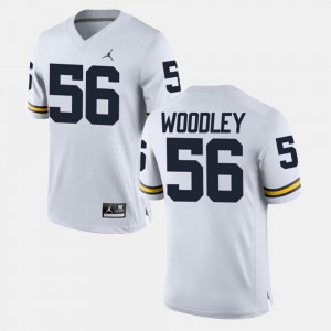#56 Lamarr Woodley Wolverines Jersey Alumni Football Game For Men White