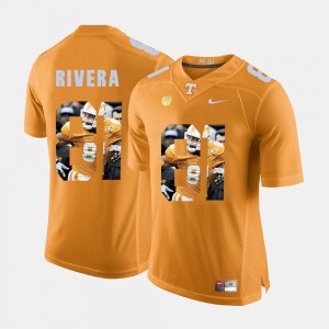 Pictorial Fashion Mychal Rivera Tennessee Volunteers Jersey Orange Mens #81