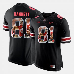 For Men Nick Vannett OSU Buckeyes Jersey Black Pictorial Fashion #81
