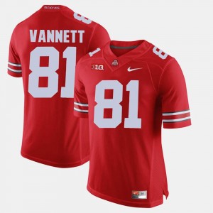 Nick Vannett Ohio State Jersey Scarlet Men #81 Alumni Football Game