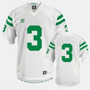 For Kids College Football White Joe Montana UND Jersey #3