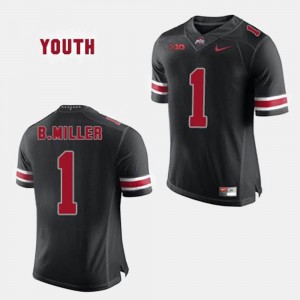 For Kids #1 Braxton Miller Ohio State Jersey College Football Black