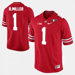 For Men College Football Braxton Miller Ohio State Jersey #1 Red