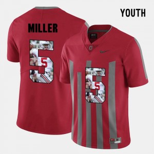 Pictorial Fashion Braxton Miller OSU Jersey Youth Red #5