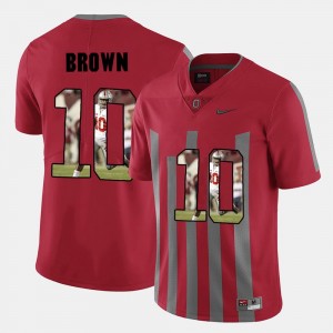 Red #10 For Men Pictorial Fashion CaCorey Brown OSU Buckeyes Jersey