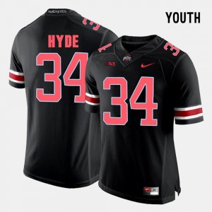 Black College Football Kids #34 CameCarlos Hyde Ohio State Jersey