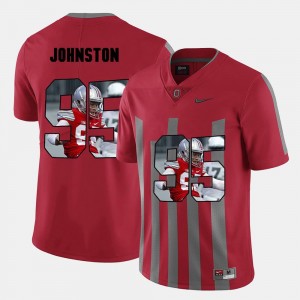 Pictorial Fashion #95 Men's Cameron Johnston Ohio State Jersey Red