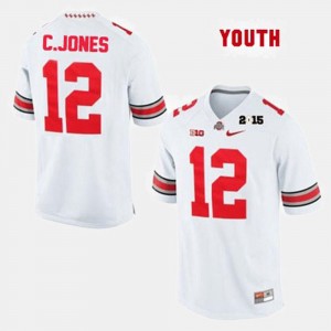 White Cardale Jones OSU Buckeyes Jersey College Football Kids #12