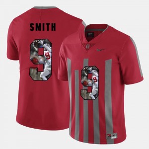 #9 Red Devin Smith Ohio State Buckeyes Jersey For Men Pictorial Fashion