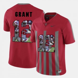Pictorial Fashion #12 Doran Grant Ohio State Buckeyes Jersey Red Mens