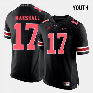 Youth Jalin Marshall Ohio State Jersey #17 Black College Football