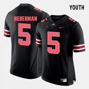 Youth Black #5 College Football Jeff Heuerman Ohio State Buckeyes Jersey