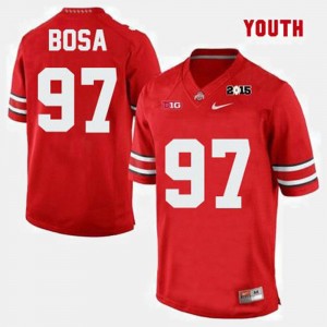 Youth(Kids) College Football #97 Joey Bosa Ohio State Buckeyes Jersey Red