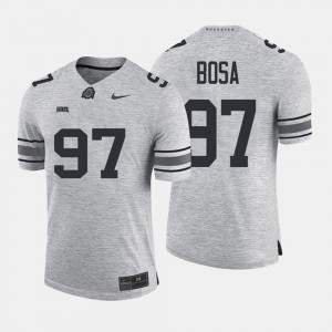 For Men's Joey Bosa Ohio State Jersey Gridiron Gray Limited Gray #97