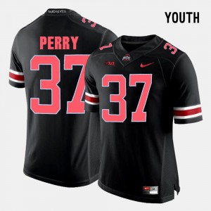 #37 Black Joshua Perry Ohio State Jersey College Football Youth