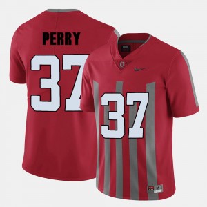 Red Joshua Perry Ohio State Buckeyes Jersey For Men's College Football #37