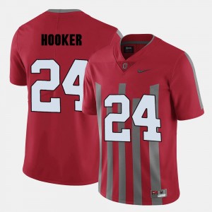 Men's #24 Red Malik Hooker Ohio State Jersey College Football
