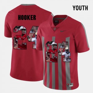 Pictorial Fashion #24 Red Youth(Kids) Malik Hooker Ohio State Buckeyes Jersey
