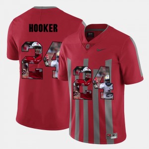 #24 For Men Malik Hooker Ohio State Jersey Red Pictorial Fashion