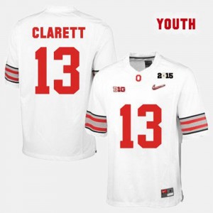 #13 Kids White College Football Maurice Clarett Ohio State Buckeyes Jersey