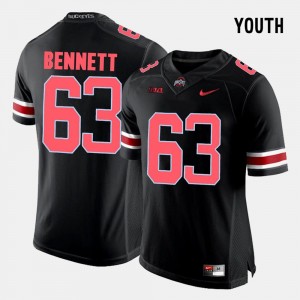 Black #63 Kids Michael Bennett OSU Buckeyes Jersey College Football