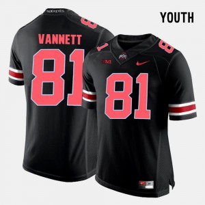 #81 College Football For Kids Nick Vannett Ohio State Jersey Black
