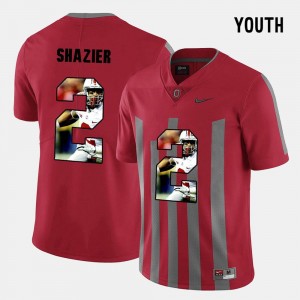 Red Kids Ryan Shazier Ohio State Jersey #2 Pictorial Fashion