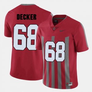 College Football Red Taylor Decker Ohio State Jersey Men #68