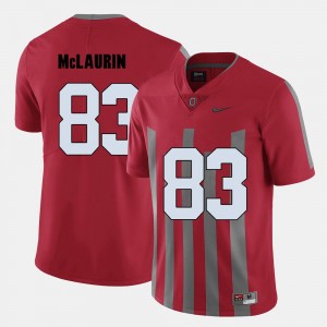 #83 College Football Red Terry McLaurin OSU Jersey Men