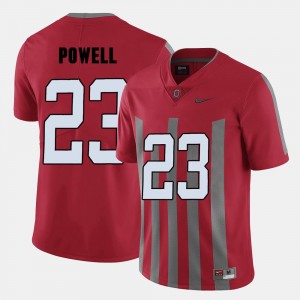 #23 College Football Tyvis Powell OSU Buckeyes Jersey Red For Men