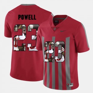 #23 For Men's Pictorial Fashion Tyvis Powell OSU Jersey Red