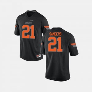 Barry Sanders Oklahoma State Cowboys Jersey Black For Men's #21 College Football