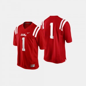 #1 Cardinal For Men College Football Ole Miss Jersey