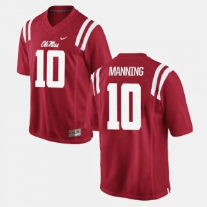 #10 College Football Kids Eli Manning Rebels Jersey Red
