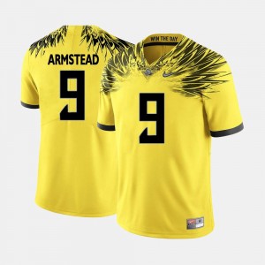 For Men College Football Arik Armstead University of Oregon Jersey Yellow #9