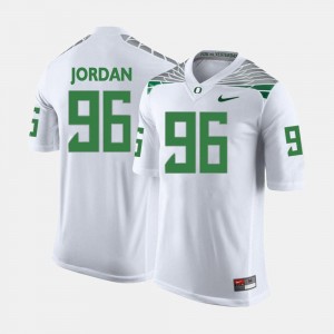 #96 For Men College Football White Dion Jordan Oregon Jersey