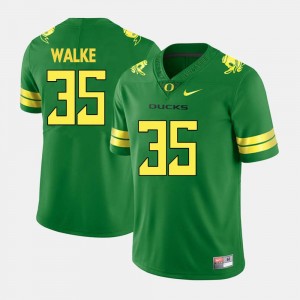 For Men's College Football Green Joe Walker University of Oregon Jersey #35