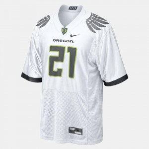Youth(Kids) White #21 LaMichael James Oregon Jersey College Football