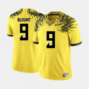 LeGarrette Blount University of Oregon Jersey Yellow #9 For Men's College Football